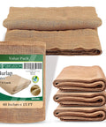 Natural Burlap Garden Fabric 40 Inch By 15 Foot Workhorse Jute Burlap For Weed Barrier Frost Protection Sun Shield And Diy Home Decor Crafts Perfect For Gardening Landscaping Arts And Crafts Projects roll and textile view