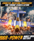 HQ089 RC Plane For Kids And Adults Easy To Fly Remote Control Airplane with dual motors and colorful fire background