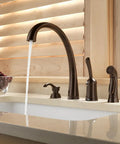 Pillar Kitchen Soap Dispenser For Pillar Waterfall And Linden Faucets Venetian Bronze Finish 13 Oz Bottle Fits Deck