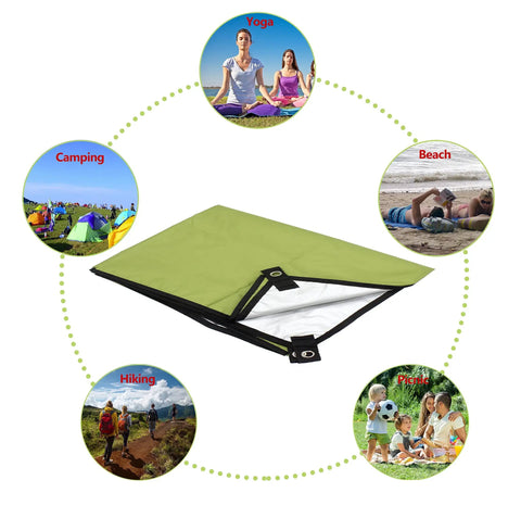 Rugged 118 By 118 Inch Waterproof Camping Tarp With 3000mm PU Coating For Tents Hammocks And Ground Coverage The Go To Shelter