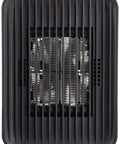 Front view of Portable Ceramic Space Heater for Indoor Use with visible heating elements and black grill design.