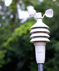 Notos 3 In 1 Pro Color Digital Weather Station With Wind Speed Temperature And Humidity Wireless Sensor in garden setting