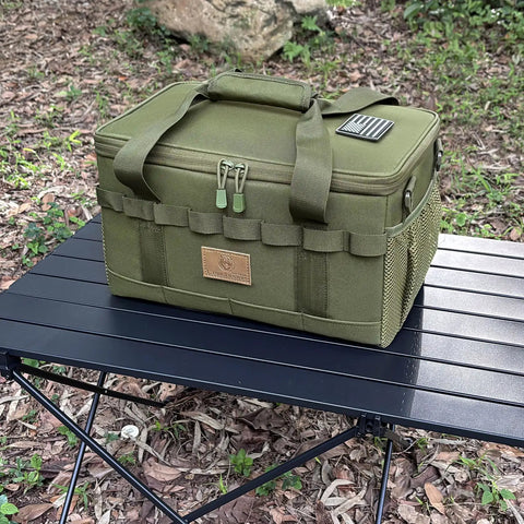 18L Tactical Camping Storage Bag With Shoulder Strap And Utility Tote For Gear Organization, Water-Resistant 600D Nylon