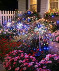 Outdoor Solar Garden Lights Waterproof 200 LED Twinkling Firework String Lights With 8 Modes For Yard Patio Pathway Lawn Fairy Decor