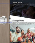 Keyless Entry Door Knob With Keypad For Home And Office, No Fuss Setup Electronic Code Lock on door with silent and passage modes