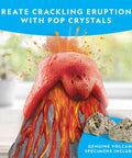 Massive Volcano Science Kit For Kids Ages 8 To 12 With A Giant Two Foot Erupting Volcano Easy Setup Realistic Experiments Perfect For Science Fair Projects And Hands On Learning, erupting foam volcano with geodes