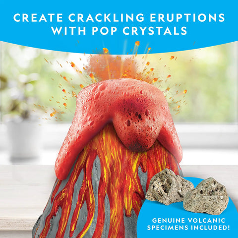 Massive Volcano Science Kit For Kids Ages 8 To 12 With A Giant Two Foot Erupting Volcano Easy Setup Realistic Experiments Perfect For Science Fair Projects And Hands On Learning, erupting foam volcano with geodes