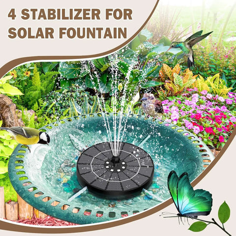 Solar Bird Bath Fountain With Colorful Lights Auto Cycle 3.5W Outdoor Garden Water Feature 2200mAh Battery Quick Start For Bright Playful Backyard Easy Install And Low Maintenance For Year Round Enjoyment in garden setting.