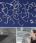 Upholstery Hog Ring Kit With Pliers 480 Piece Galvanized Set scattered rings and use in fencing