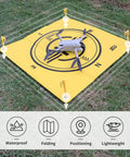Universal Drone Landing Pad Waterproof Weighted Portable Fast Foldable Helipad Launch Surface For Any Terrain DJI Avata 360