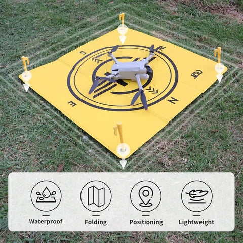 Universal Drone Landing Pad Waterproof Weighted Portable Fast Foldable Helipad Launch Surface For Any Terrain DJI Avata 360
