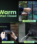 Mini Indoor Greenhouse With 18W T8 Grow Lights And Digital Thermo Hygrometer, 27 By 15 By 70 Inches Smart Grow Tent details