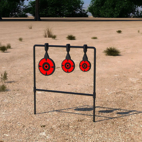 Heavy Duty Auto Reset Spinner Target For Centerfire Handguns Up To 44 Magnum Three Eighths Inch Thick Steel Target outdoors