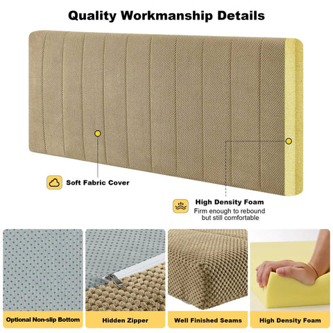 Custom Fit Fireplace Hearth Pad Big Time Ultra Snug Corduroy Baby Proof Buffer Bumper Non Slip Window Seat Cover Real Deal Indoor Furniture Edge Shield for Kiddos Cut to Size Thick Foam with soft fabric cover and high density foam.