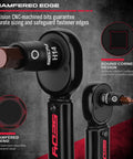 Pro Grade All In One 73 Piece Hex Torx Impact Socket Set close-up showing chamfered edge and round corner design.