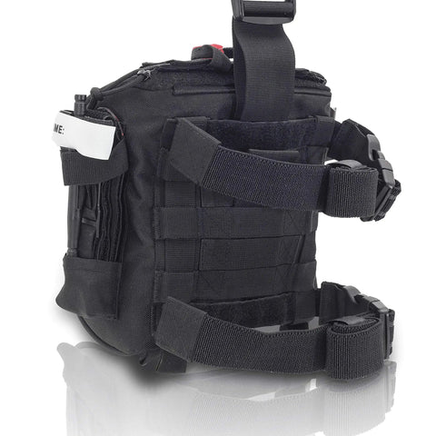 Paramedical First Aid Kit With Large Capacity Cabinet For Rapid Interventions, leg paramedic organizer with double fastening straps.
