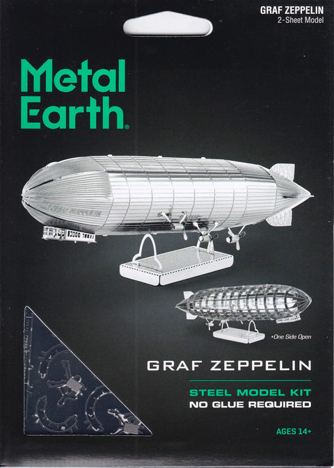 Packaging of Graf Zeppelin 3D Metal Model Kit For Hobbyists And DIYers Unassembled Metal Craft Project With Easy Step By Step Instructions