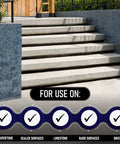 Invisible Non-Slip Coating and Sealant for Indoor Outdoor Tile Concrete Natural Stone Clear Anti-Slip Treatment on outdoor steps