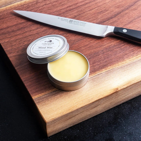 Must Have Everyday Wood Care Wax For Spoons Cutting Boards And Butcher Blocks With Beeswax And Mineral Oil Conditioner Two Oz Wood Butter on board