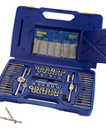 Pro Grade 117 Piece Tap And Die Set For Machine Screws And Fasteners With Fractional And Metric Taps Dies Drill Bits And Extractors