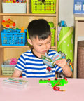 Child using Electricity Circuit Learning Kit For Science Study Featuring Series And Parallel Circuits Kid Friendly Hands On Physics Experiments