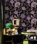 Boho Floral Peel And Stick Removable Wallpaper For Bedroom And Bathroom Renter Friendly Cabinet Decor Contact Paper 17.7 In By 118 In Easy Install Durable Thickened Design on wall