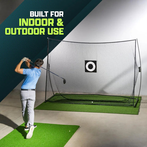 Limited Edition Black Golf Practice Net With Large 10 Ft By 7 Ft Hitting Space Pro Grade Personal Driving Range For Indoor Or Outdoor Use Sturdy Frame Durable Net Backyard Ready Training Facility