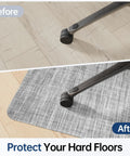 Office Chair Mat For Hard Floors 36 By 48 Inches Anti Slip Non Curve Desk Chair Mat Protects Hardwood And Tile