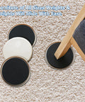Heavy Duty Carpet Furniture Sliders, 8 Pack, 5 Inch Round Moving Pads For Big Furniture placed under chair leg on carpet