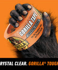 Gorilla holding Crystal Clear All Purpose Tape 1.88 In X 18 Yd Weather Resistant Indoor Outdoor Repair Tape Heavy Duty