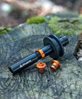 Dummy Hub Axle Chain Keeper For 12mm Thru Axle And QR Frames, Travel Protection Shield on tree stump background