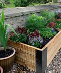 8 Pack Kickass Metal Corner Brackets For Raised Garden Beds 3X3X6 Inch Reinforcement Hardware applied in wooden planter
