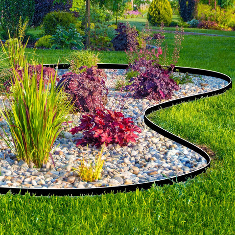 4 Inch Tall Garden Edging Kit With 66 Ft Of Lawn Border And 90 Spikes Durable Plastic Landscape Edging Creating Defined Garden Edge