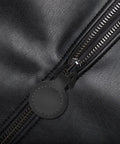 Top Level Black Aluminum Zipper Pull Tabs For Backpacks And Travel Luggage Smooth Glide Heavy Duty Replacement Hardware zero stress on a black zipper.