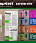 At Home Soil Test Kit For Gardens Veggies Flowers And Lawns Quick And Accurate PH And NPK Analysis Includes Nitrogen Phosphorus And Potash Capsule System For 40 Tests Easy To Use With Simple Instructions USA Designed components displayed