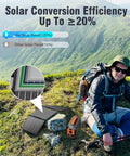 Compact 30W Foldable Solar Panel Charger With DC USB C USB A Outputs Waterproof And High Efficiency Portable Power Kit for camping