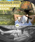 Person relaxing in camping hammock with mosquito net, green spacious design, focus keyword: Camping Hammock With Mosquito Net Tent Like Portable Outdoor Hammock For One To Two People.