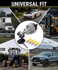 4 Position Ignition Switch For 12V Vehicles And Equipment ACC Off Run Start Heavy Duty 30A Zinc Die Cast Construction in car, truck, forklift, tractor trailer, and tractor images