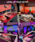 XXL Anime Gaming Mouse Pad 35.4 x 15.7 Inch Desk Mat With Water Resistant Surface And Stitched Edges showcasing desk setup