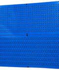 Heavy Duty Steel Pegboard Rack Pack With Two Blue 32 Inch By 16 Inch Horizontal Metal Pegboard Panels for garage or workshop