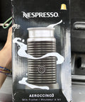 Image of Nespresso Aeroccino3 Milk Frother Black Three Mode Frother For Hot Foam Hot Milk Or Cold Froth Make Cafe Style Beverages At Home Like A Pro Barista Easy And Fast, in packaging.