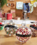 Embossing Label Maker Kit With 3 Tapes Ergonomic Handheld Labeler for crafting spherical ornaments with decorative labels.