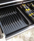 Compact Tool Sorter Pliers Organizer Tray For 11 Pliers Unclutter Your Toolbox Drawer Black Finish Keeps Tools Visible And Easy To Grab In Your Toolbox Chest Or Drawer in a tool chest drawer.