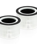 Allo Compatible Replacement Filter 2 Pack For Afloia Fillo And MOOKA Allo Air Purifiers, 3 In 1 Filtration with black rims