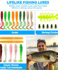 All In One Fishing Lure Kit With 137 Piece Tackle Box Included Crankbaits Spoons Hooks Weights And More Freshwater Bass Gear