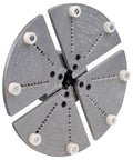 Beefy 12 Inch Cole Jaws With Extenders To 15 Inch And HD Workholding Kit For Large Bowl Turning On 16 Inch Swing Lathes close-up