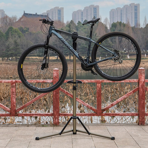 E Bike Repair Stand With 360 Degree Clamp Heavy Duty Work Stand For Road And Mountain Bikes 88 Lb Capacity Rotating Clamp