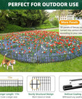 No Dig Garden Fence Kit With 30 Panels And Forty Two And A Half Feet Total Length Keeps Dogs And Rabbits Out Rustproof Anti Digging Barrier Garden Edging Border For Outdoor Use