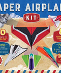 Ultimate Paper Airplane Kit For Kids And Families Fold And Fly 100 Planes, 1000 Stickers, colorful designs, and launchers.