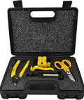 All Access Fiber Optic Tool Kit For Mid Span Field Work With 3 Hole Fiber Optic Wire Stripper Kevlar Scissors Cable Stripper